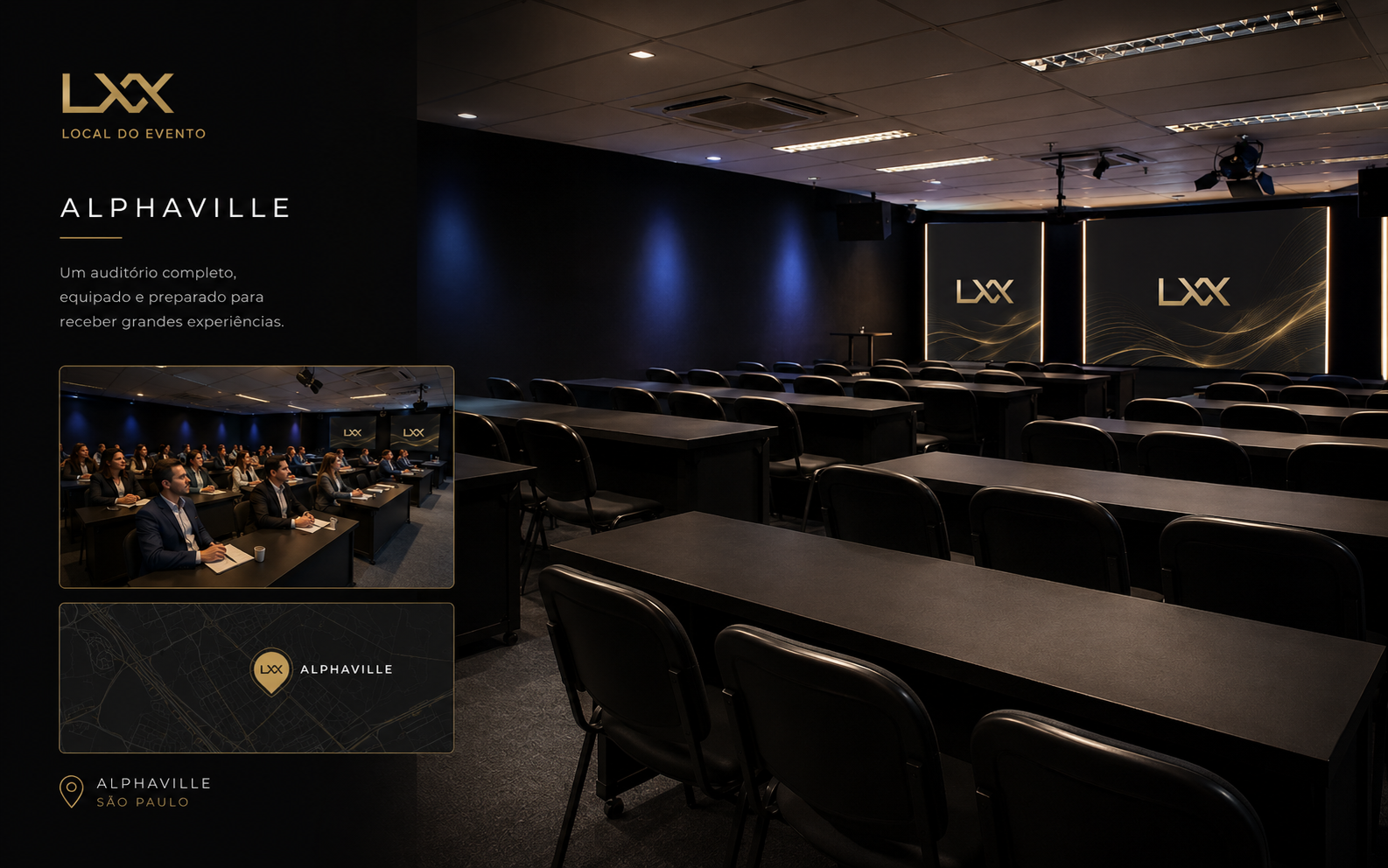 Local do evento LXX em Alphaville